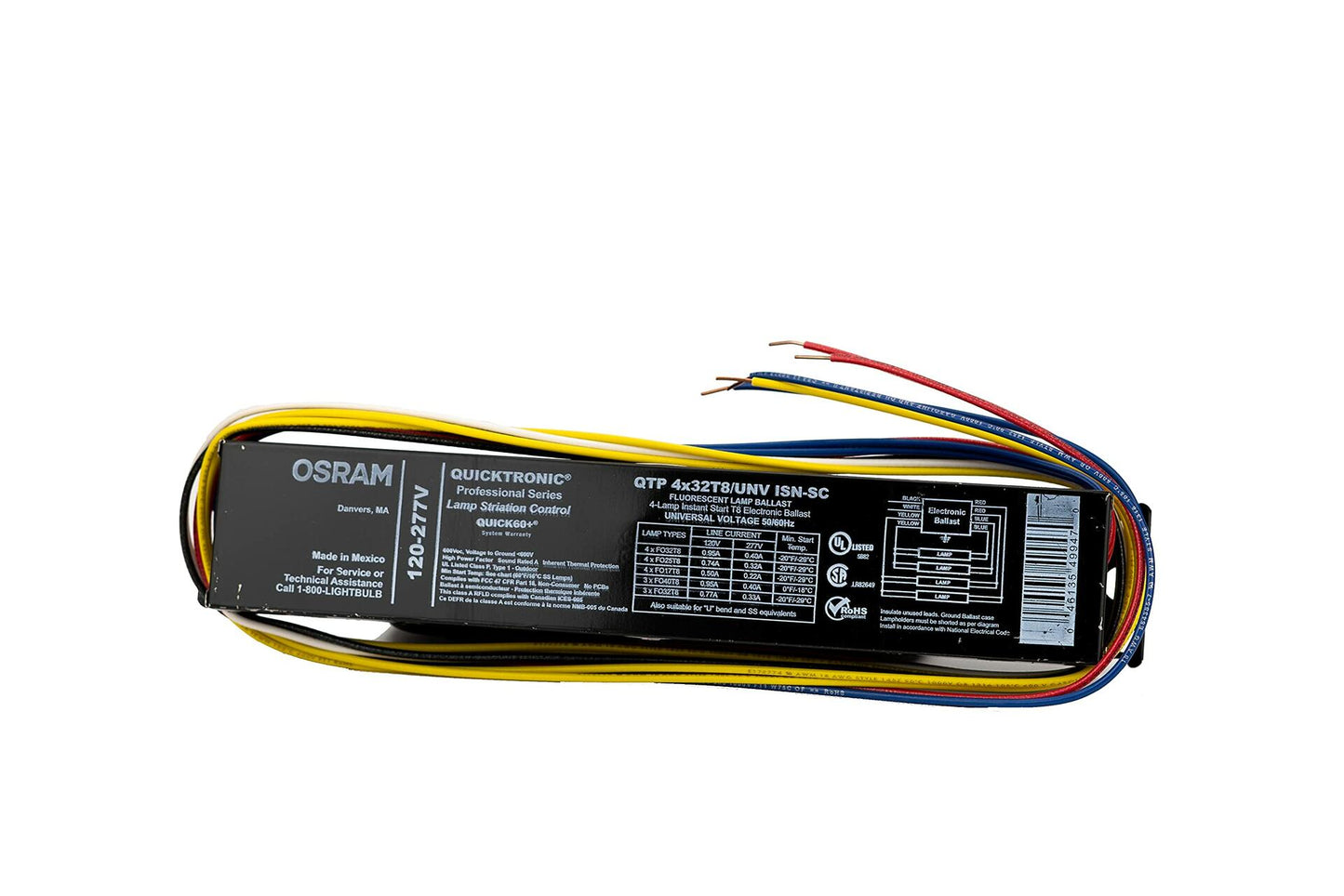 Sylvania / Osram 49908 - QTP4X32T8/UNV-ISN-SC-B T8 Fluorescent Ballast