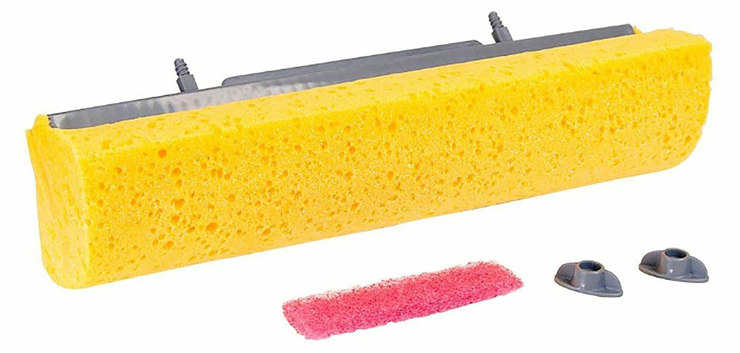 Quickie Clean Results Roller Jumbo Sponge Mop Refill - Works on Type P Mops � 12 Inch Sponge