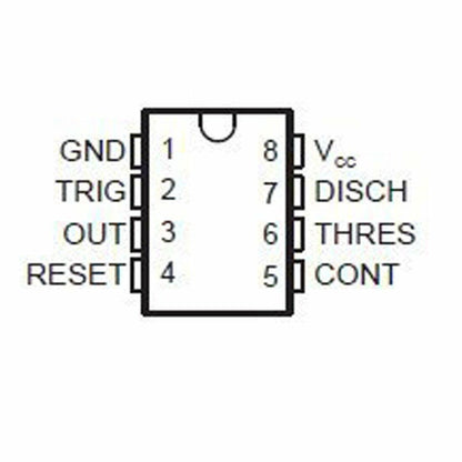 Texas Instruments NE555N NE555 NE555P General Purpose Single Bipolar Timer DIP8 1 Pack