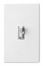 Lutron Toggler Incandescent 600-Watt Single-Pole Dimmer Switch with Locator Light, TG-600PNLH-WH, White