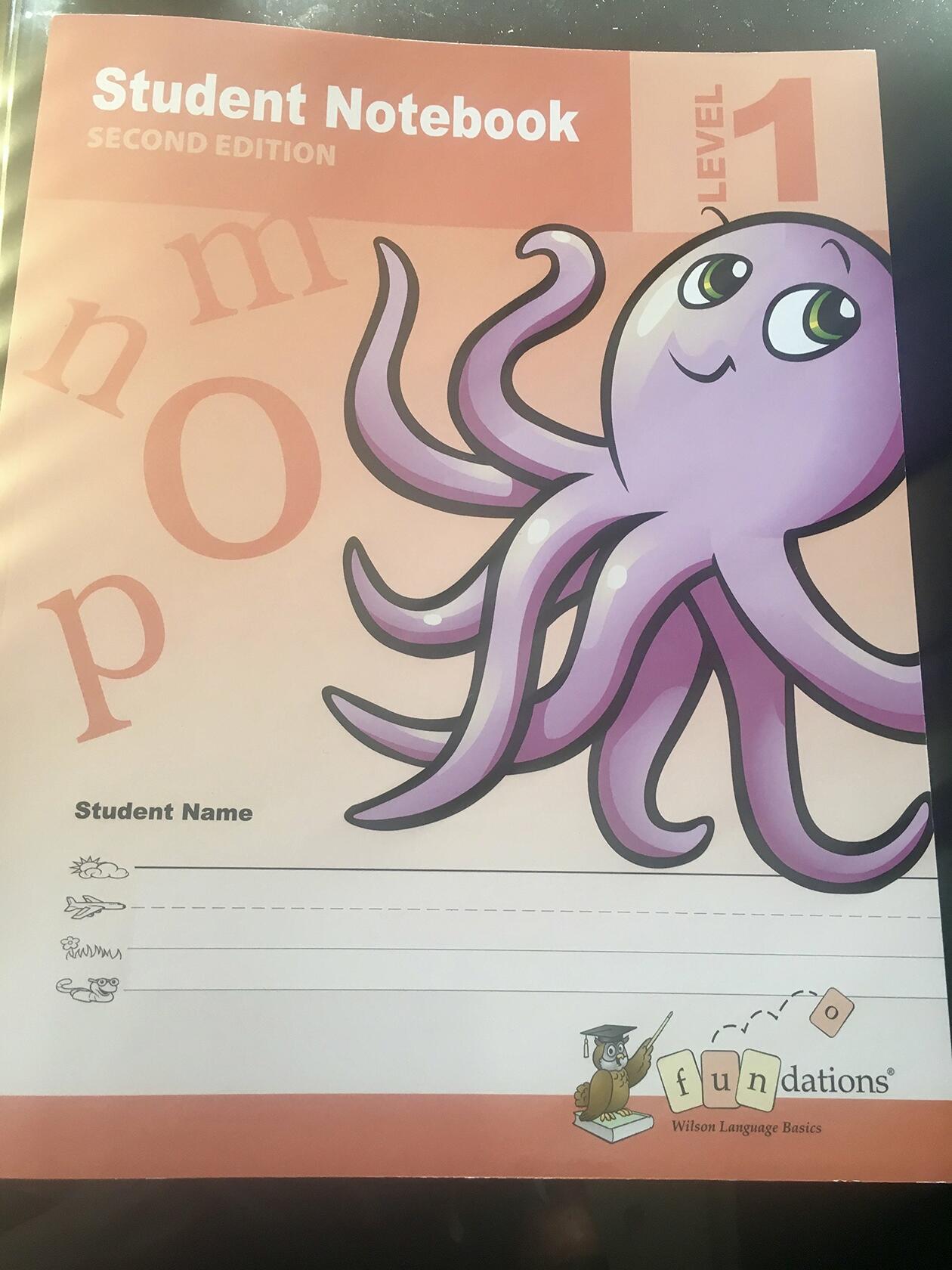 Fundations Student Notebook, Level 1, Second Edition [Paperback] Wilson Langugage Trainin Corporation
