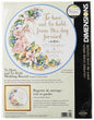 Dimensions Counted Cross Stitch Kit Floral 'To Have and To Hold' Wedding Record , 14 Count White Aida, 12'' D