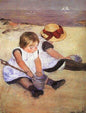 Puzzles Plus Children Playing on the Beach Mary Cassatt 24 Piece Jigsaw Puzzle