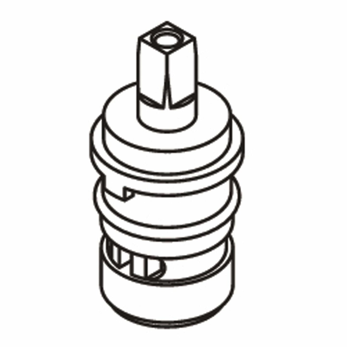 Moen 52001 Commercial Cold Two Handle Brass Shell Ceramic Disc Cartridge, or Unfinished