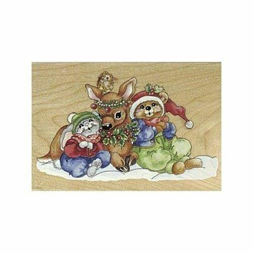 Snow Animals Rubber Stamp
