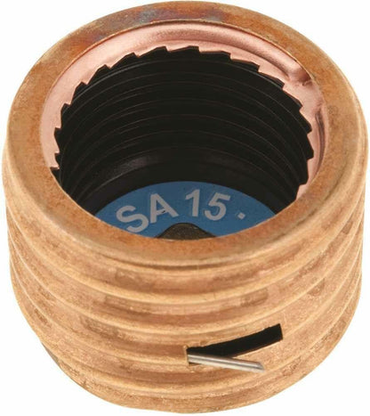 Bussmann SA-15 15 Amp Single Motor Circuit Edison Base Fustat Fuse Adaptor, 4-Pack