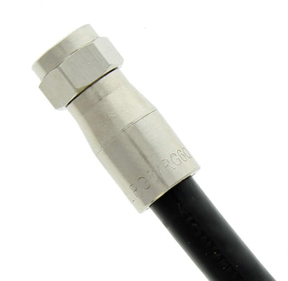 IDEAL Industries, Inc. 92-640 RG-6 Quad F Compression Connector, Z6F Connectors for Indoor Cable and Satellite TV Installations, 25 Connectors