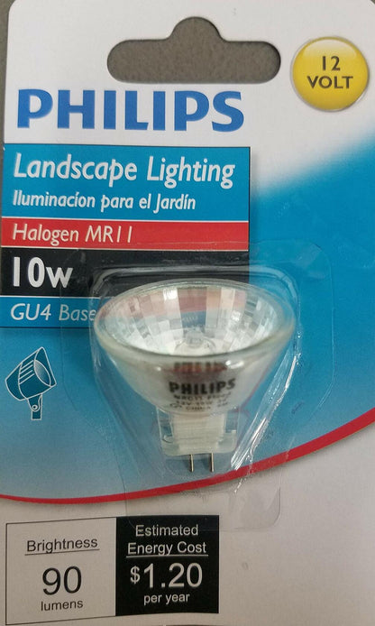 Philips 417220 Landscape Lighting and Indoor Flood 10-Watt MR11 12-Volt Light Bulb