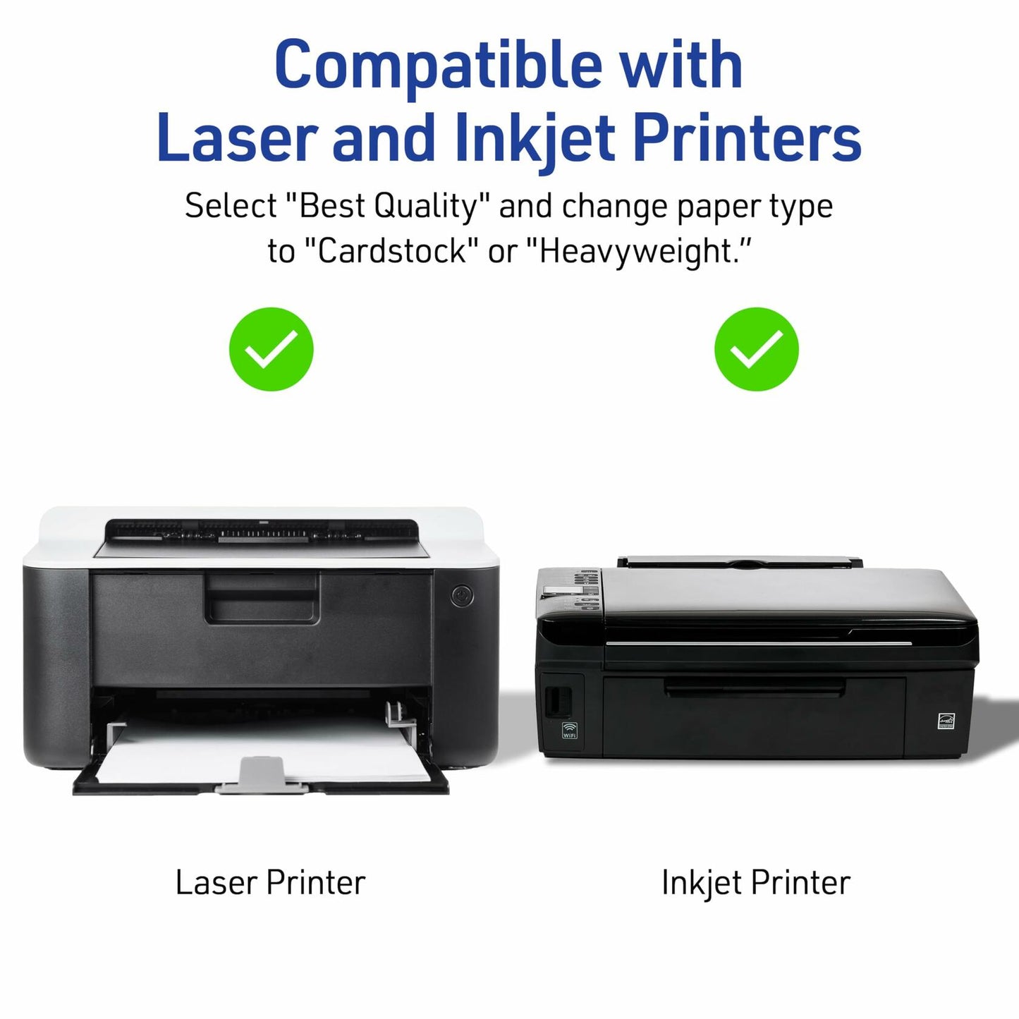 Avery Printable Large Tent Cards, Laser & Inkjet Printers, 50 Cards, 3.5 x 11 (5309)