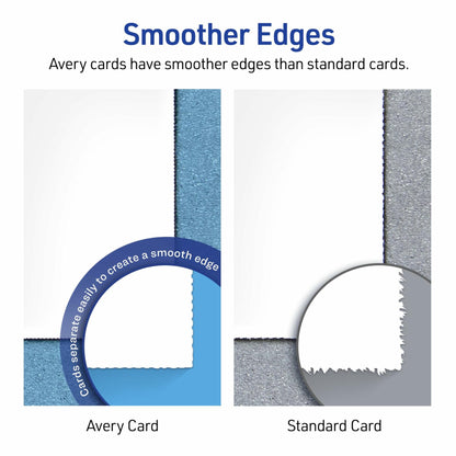 Avery Printable Large Tent Cards, Laser & Inkjet Printers, 50 Cards, 3.5 x 11 (5309)