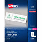 Avery Printable Large Tent Cards, Laser & Inkjet Printers, 50 Cards, 3.5 x 11 (5309)