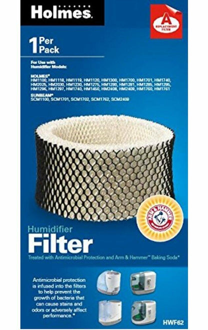Holmes HWF62PDQ-U Extended Life Replacement Humidifier Filter, Silver,