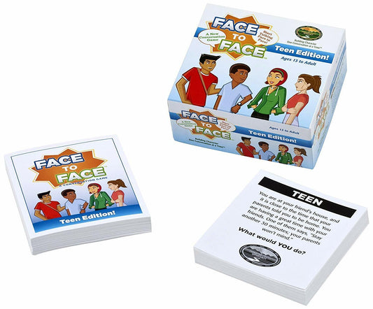 Face to Face Card Game (Teen Edition) � Open Communication and Character Development, Ages 13 to Adult