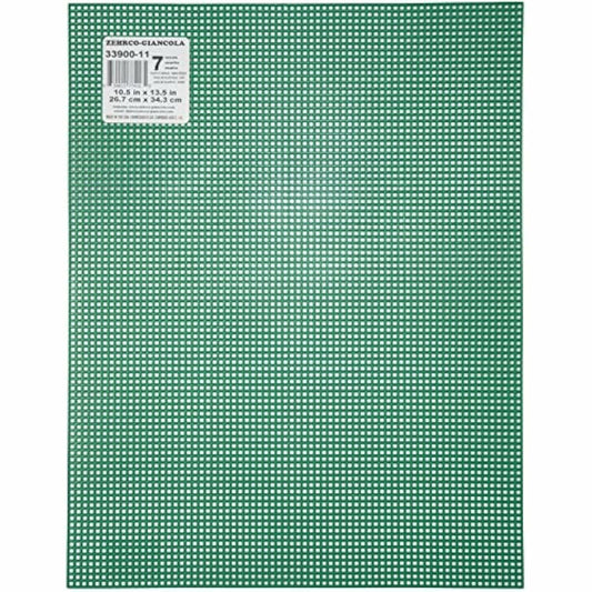Darice Plastic Canvas, 10 x 13 Inch, 10.5" x 13.5" (1 Piece), Christmas Green