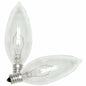 LEDVANCE Sylvania Incandescent 15W B10 Decorative Light Bulb, E12 Candelabra Base, Clear Finish 2850K Warm White, 2 Pack