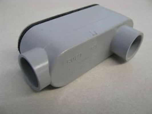 Kraloy 078140 PVC Type LB Access Fitting With Cover and Gasket 1/2 Inch