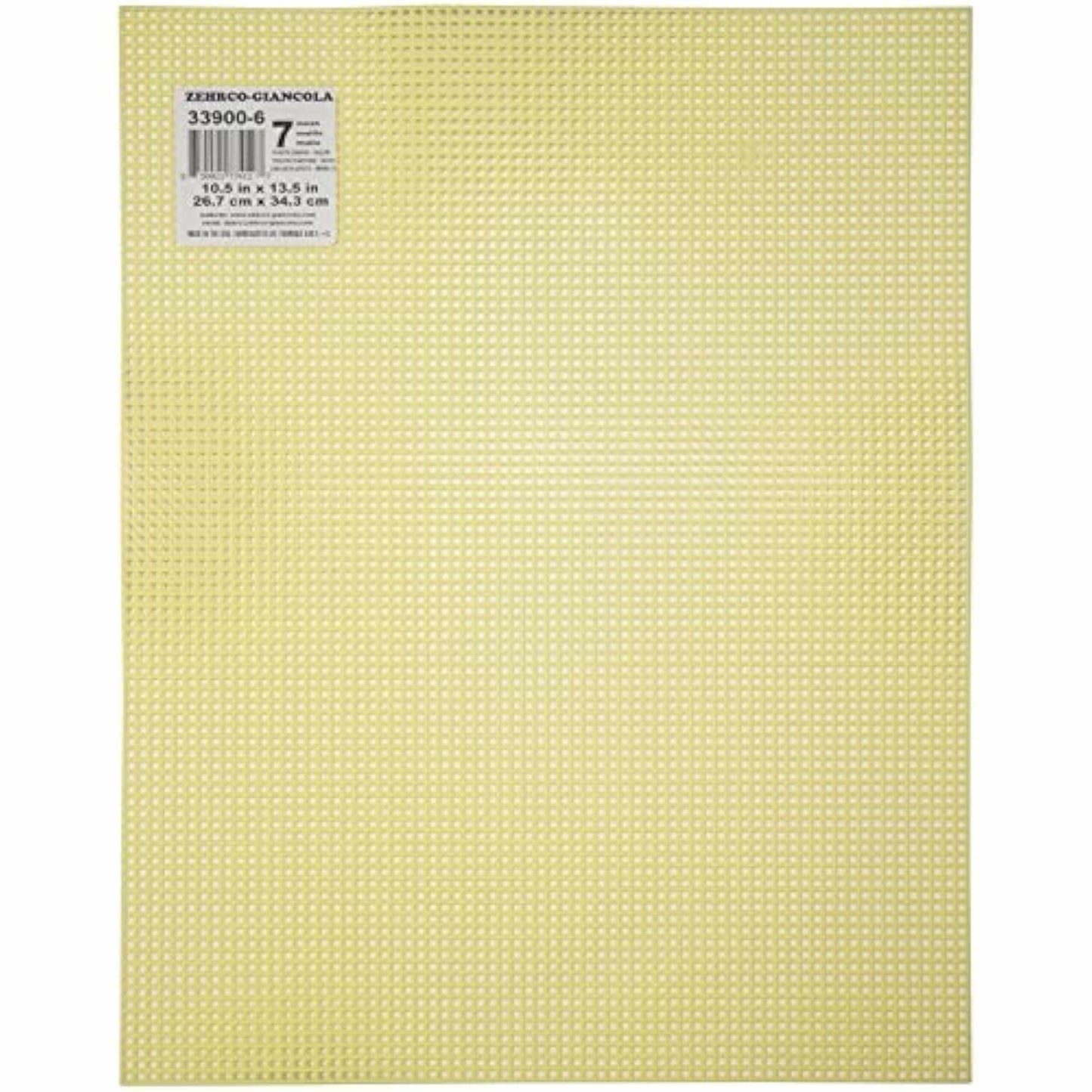 Darice Plastic Canvas, 10 x 13 Inch, 10.5" x 13.5" (1 Piece), Yellow