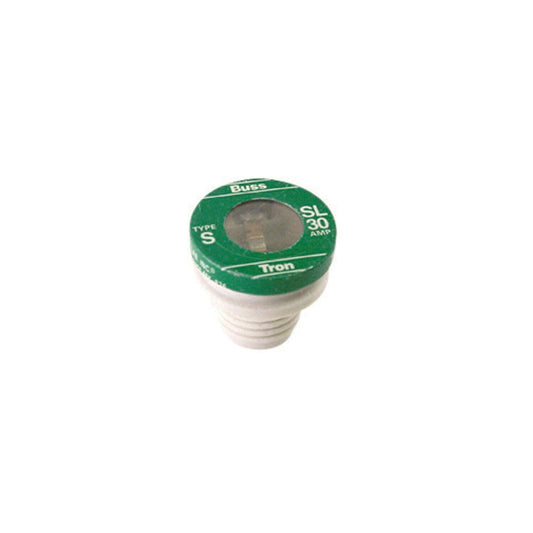 Bussmann SL-30PK4 30 Amp Time Delay Loaded Link Rejection Base Plug Fuse, 125V UL Listed, 4-Pack