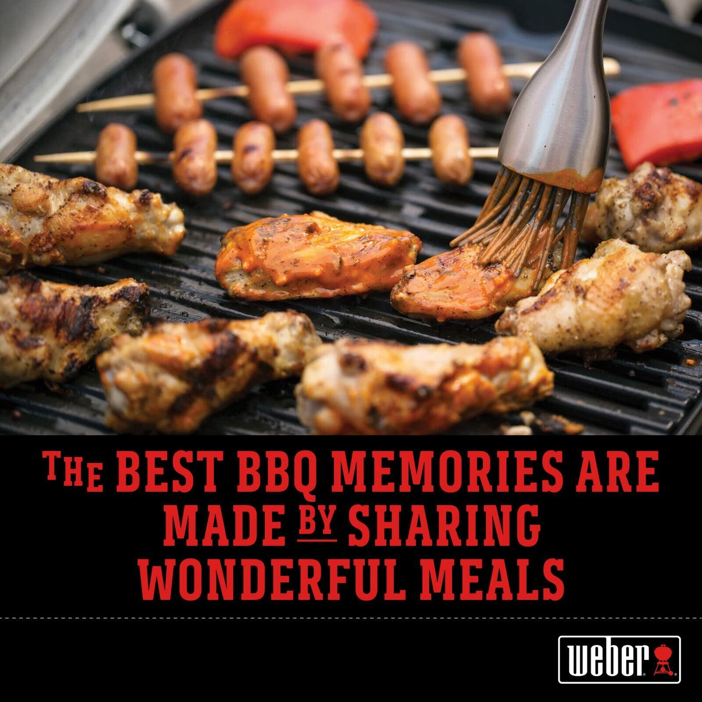 Weber SmokeFire EX4 Wood Pellet BBQ Grill Heavy Duty Breathable Resistant to Water and Weather Polyester Cover with Fastening Straps, Black
