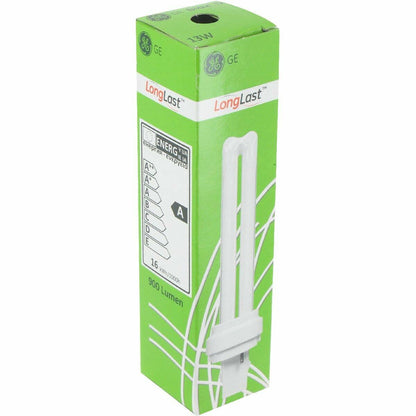 GE 18557 - F13DBXT4/SPX27 - 13 Watt - 2 Pin G24d-1 Base - 2700K - CFL