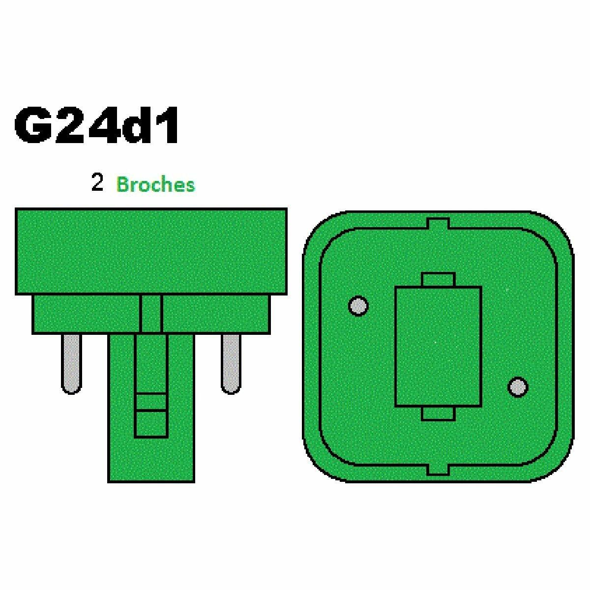 GE 18557 - F13DBXT4/SPX27 - 13 Watt - 2 Pin G24d-1 Base - 2700K - CFL