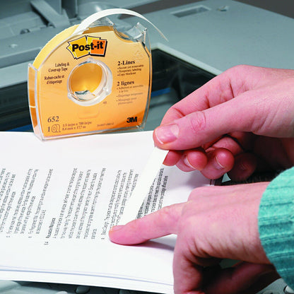 Post-it Labeling and Cover-Up Tape, 1 Roll ,1/3 in x 700 in (652)