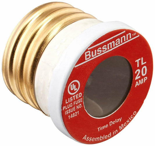 Bussmann Bussman TL-20 Tron Time Delay Plug Fuse Type Tl
