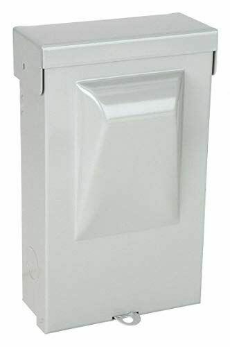 Eaton Nonfusible Air Conditioning Disconnect Switch, Metallic, Galvanized Steel, 60 Amps AC