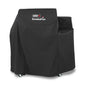 Weber SmokeFire EX4 Wood Pellet BBQ Grill Heavy Duty Breathable Resistant to Water and Weather Polyester Cover with Fastening Straps, Black