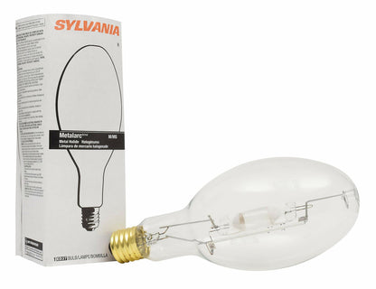 Sylvania SYL64036 M400/U/ED37 Clear Metal Halide Lamp, ED37 Mogul Screw (E39), 400 W, 4000K, 1 Count (Pack of 1)