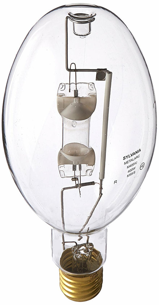 Sylvania SYL64036 M400/U/ED37 Clear Metal Halide Lamp, ED37 Mogul Screw (E39), 400 W, 4000K, 1 Count (Pack of 1)
