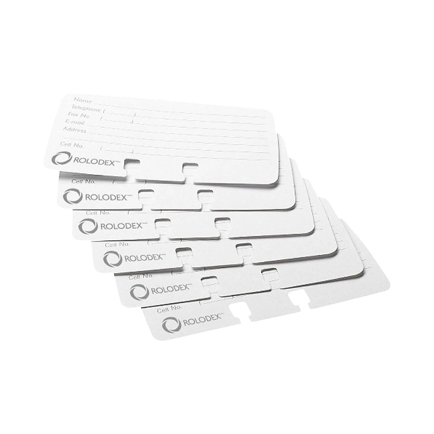 Rolodex 67553 Petite Refill Cards 2 1/4 X 4 100 Cards/Pack