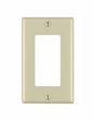 Leviton 80401-IMP 1-Gang Decora/GFCI Device Wallplate, Standard Size, Thermoset, Device Mount, 10-Pack, Ivory