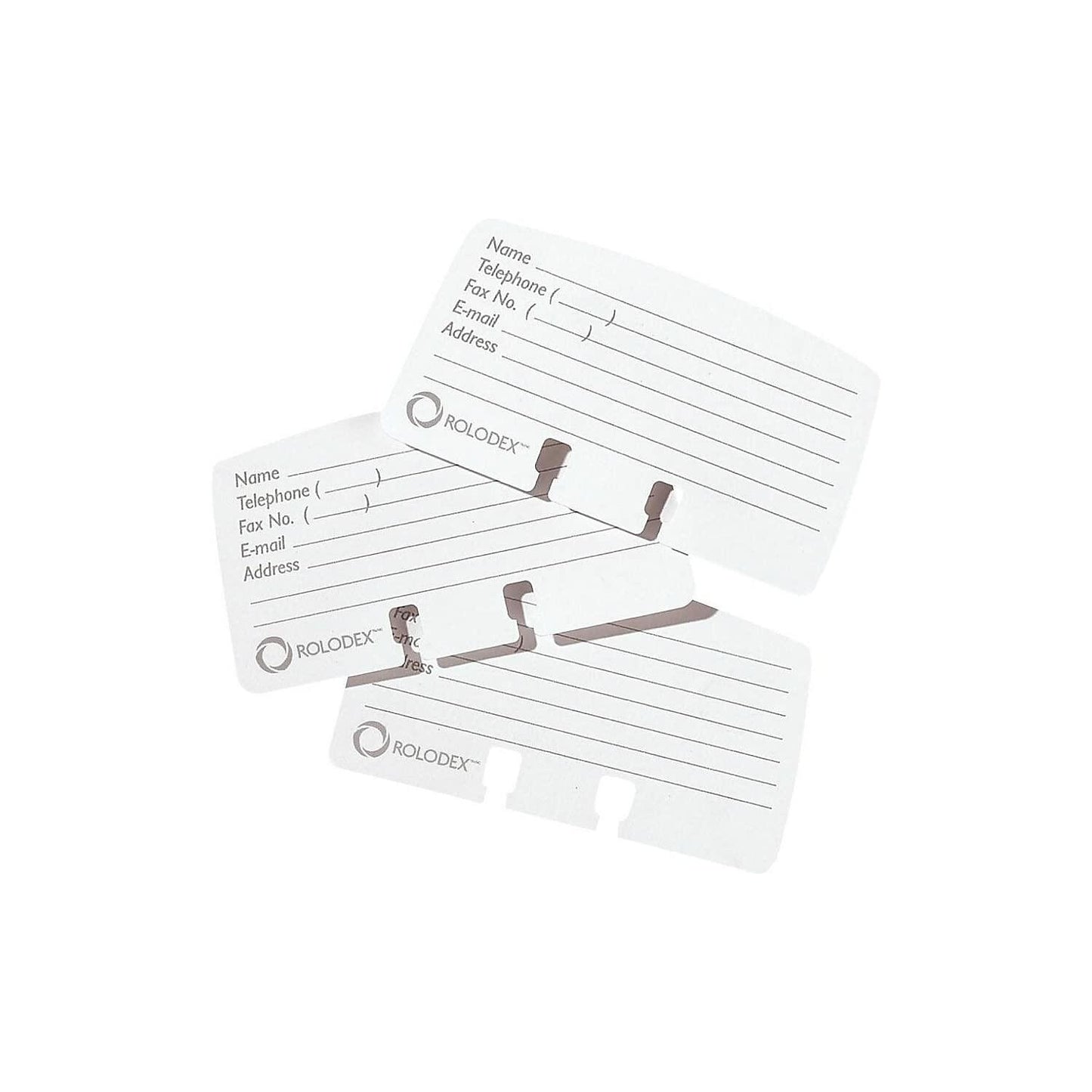 Rolodex 67553 Petite Refill Cards 2 1/4 X 4 100 Cards/Pack