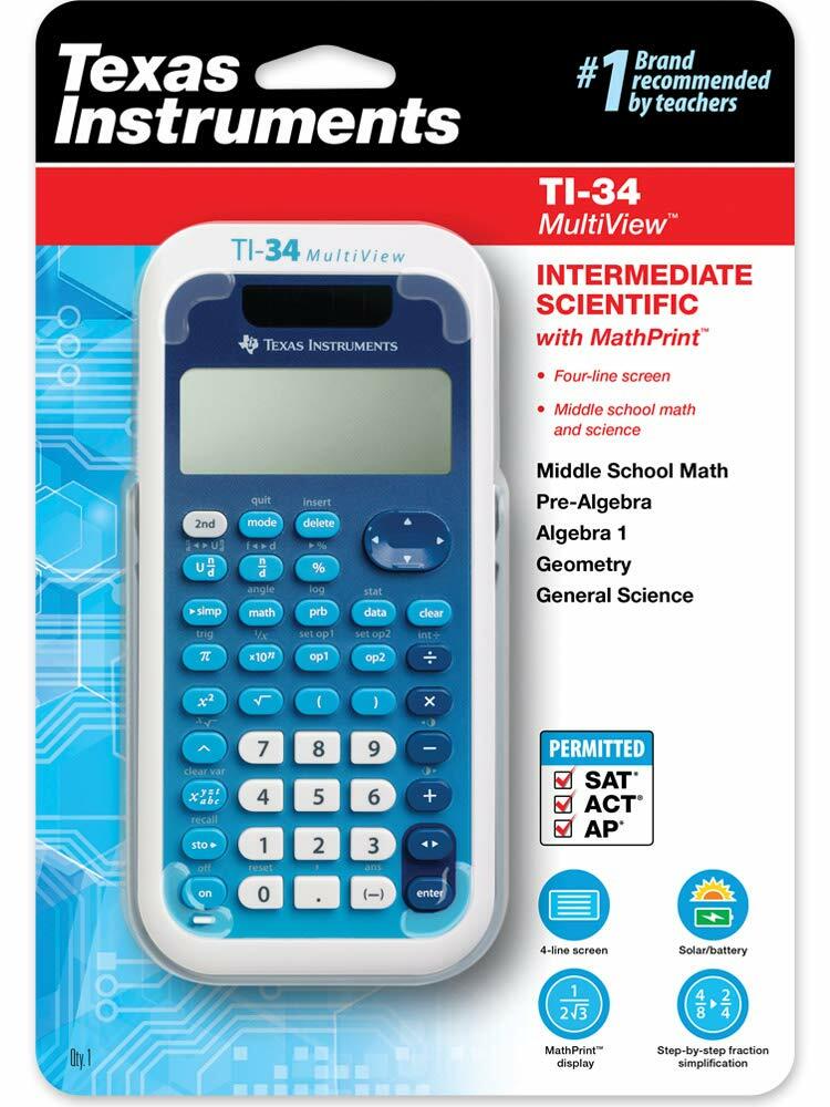 Texas Instruments TI-34 MultiView Scientific Calculator