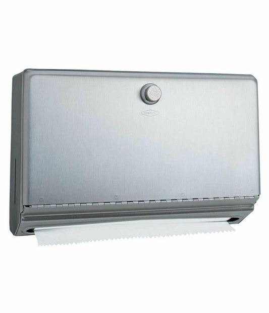 Bobrick B-2621 3-1/8" - 3-13/16" Depth, Stainless Steel Classic Series Surface-Mounted Paper Towel Dispenser