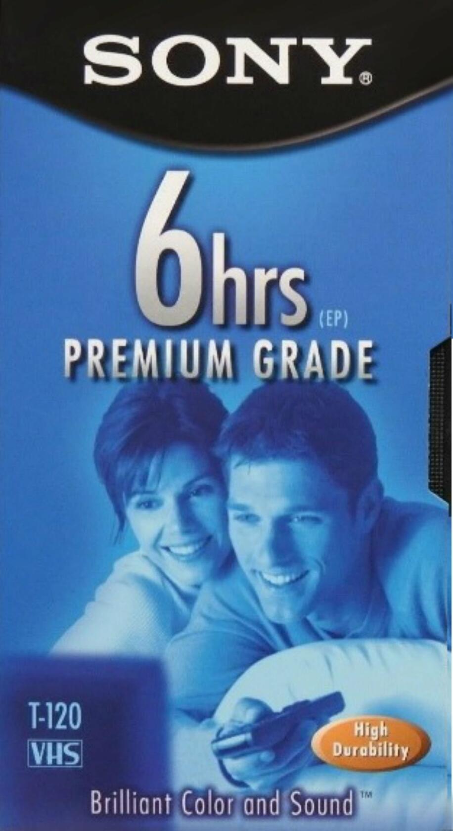 SONY 3T120VR 6hrs. EP T-120 VHS Tapes (3-Pack)