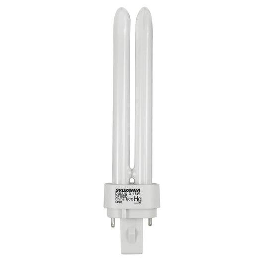 Sylvania 21111 Compact Fluorescent 2 Pin Double Tube 4100K, 18-watt