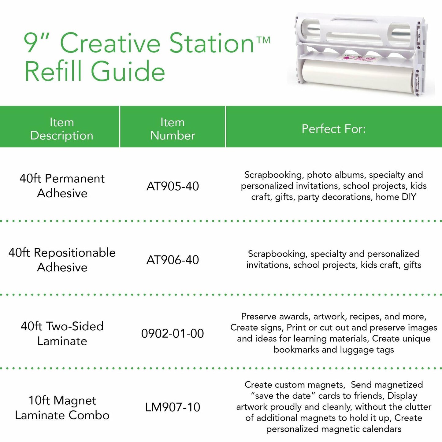 Xyron XRN900 9-Inch Creative Station Multi-Function Crafting System