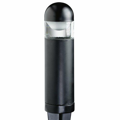 Intermatic CL635R Malibu Low Voltage Metal Capped 20-Watt Landscape Bollard Light, Black