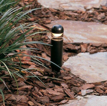 Intermatic CL635R Malibu Low Voltage Metal Capped 20-Watt Landscape Bollard Light, Black