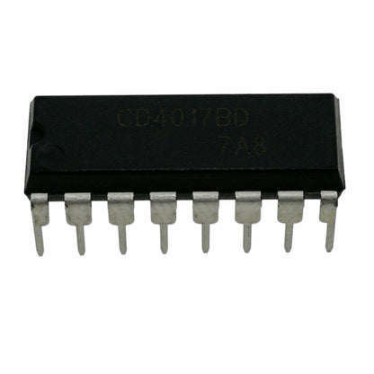 Texas Instruments CD4017 CD4017BE CMOS Decade Counter with 10 Decoded Outputs DIP16 1 Pack