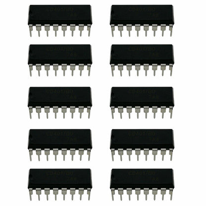 Texas Instruments CD4017 CD4017BE CMOS Decade Counter with 10 Decoded Outputs DIP16 1 Pack