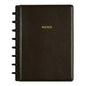 TUL� Discbound Notebook, Limited Edition, Junior Size, Narrow Ruled, 60 Sheets, Dark Brown Leather [Office Product]
