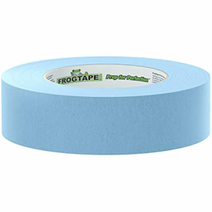 FrogTape 250 Light Blue Moderate Temperature Performance Grade Masking Tape, Medium-High Adhesion, 36mm x 55m, 4 Rolls per Pack (105328)