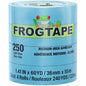 FrogTape 250 Light Blue Moderate Temperature Performance Grade Masking Tape, Medium-High Adhesion, 36mm x 55m, 4 Rolls per Pack (105328)