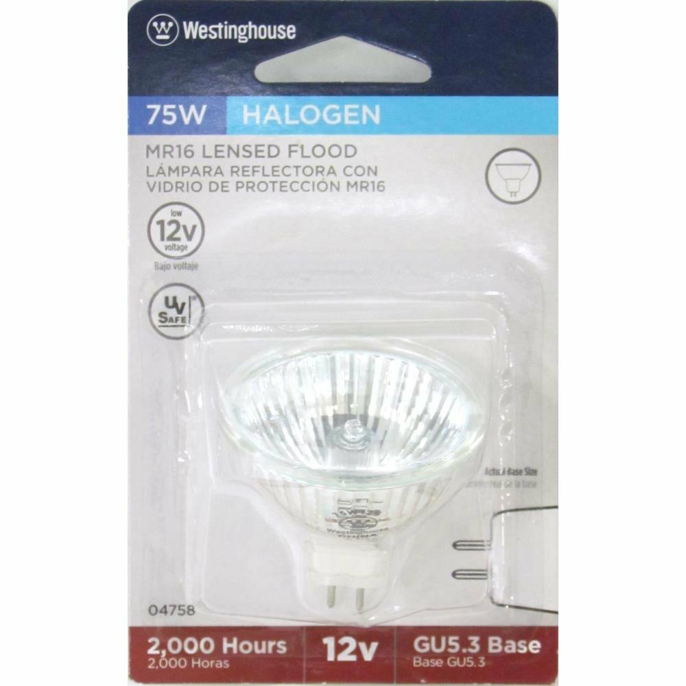 Westinghouse 04758 Corp 75-watt MR16 Halogen Flood Bulb