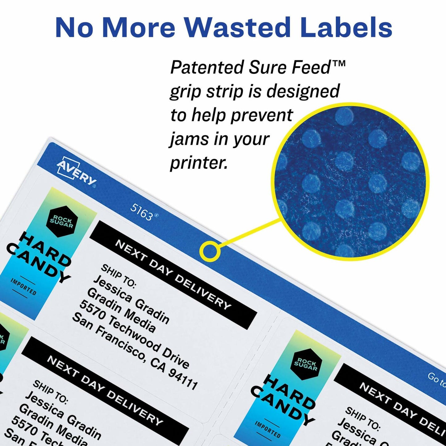 Avery Removable 1 x 2 5/8 Inch White ID Labels 750 Count (6460)