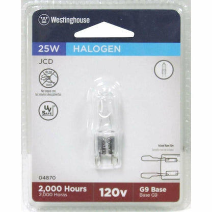 Westinghouse 04870 25-watt G9 Clear Halogen Bulb , White