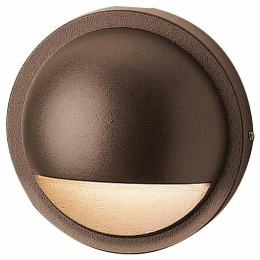Kichler 15064AZT Six Groove Deck Landscape 12V Half Moon Lt, Textured Architectural Bronze